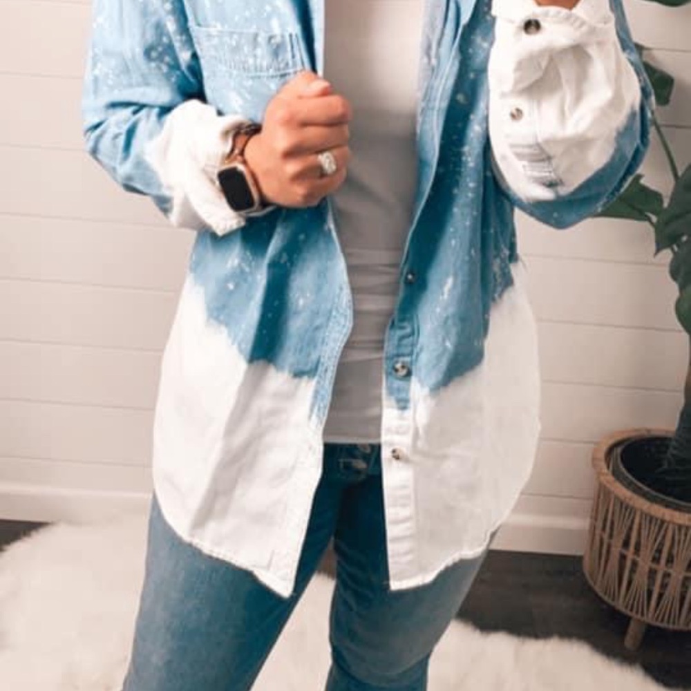 Bliss Denim with Blue and White Accents